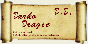 Darko Dragić vizit kartica